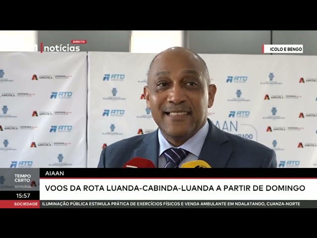 ⁣AIAAN - Voos da rota Luanda - Cabinda - Luanda a partir de Domingo