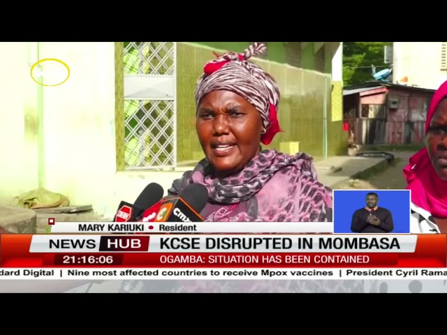 ⁣KCSE disrupted in Mombasa after a gas leak, 8 girls fainted after inhaling toxic gas