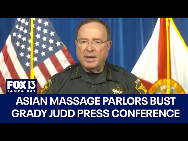 ⁣Grady Judd press conference on massage parlor sting