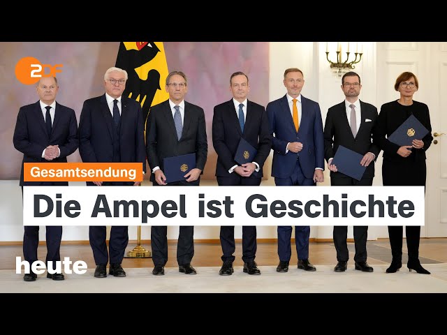 ⁣heute 19:00 Uhr vom 07.11.2024: Ampel-Koalition beendet, mögliche Neuwahlen, Bidens Ansprache