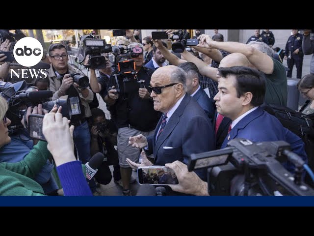 ⁣Giuliani to appear in court after missing deadline to surrender assets