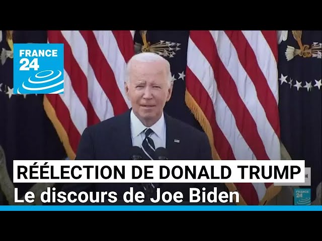 ⁣Réélection de Donald Trump : le discours de Joe Biden • FRANCE 24