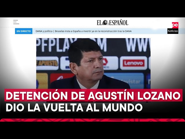 ⁣Así informó la prensa internacional la detención del presidente de la Federación Peruana de Fútbol