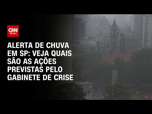 ⁣Alerta de chuva em SP: Veja quais são as ações previstas pelo gabinete de crise | CNN 360°