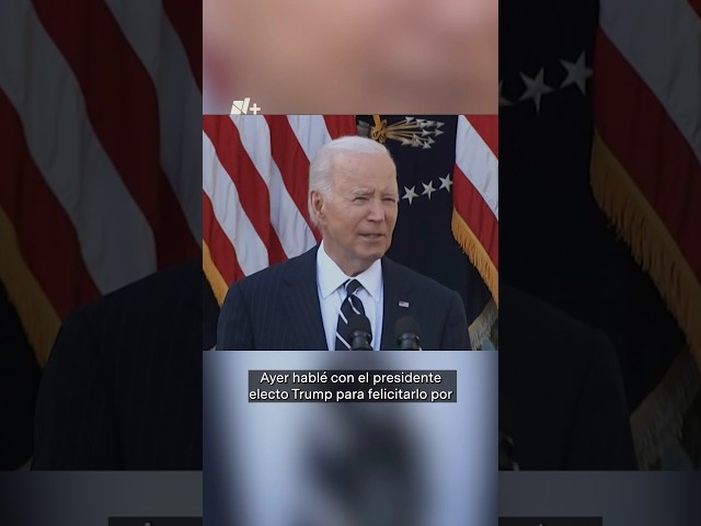 ⁣Biden felicita a Trump y garantiza transición pacífica #nmas #shorts #biden