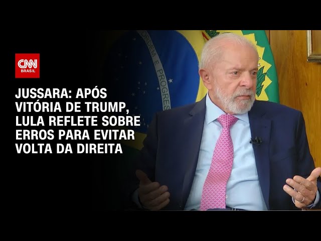 ⁣Jussara: Após vitória de Trump, Lula reflete sobre erros para evitar volta da direita | CNN 360