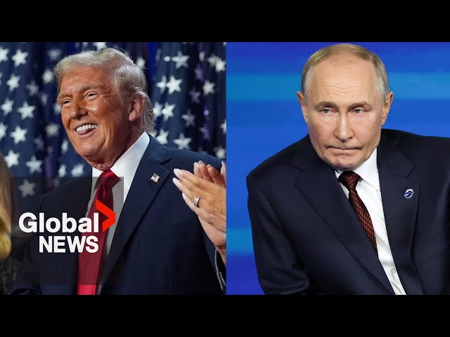 ⁣Putin congratulates Trump on election win, says a new world order is underway