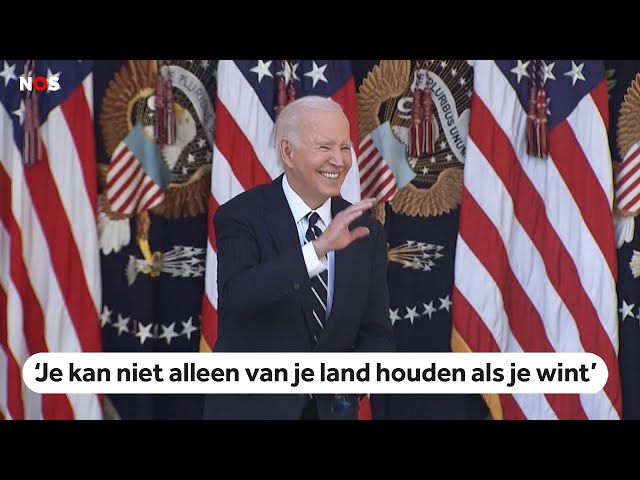 ⁣Joe Biden geeft eerste toespraak na de verkiezingswinst van Donald Trump