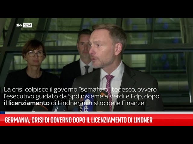 ⁣Crisi di Governo in Germania, ipotesi di elezioni anticipate