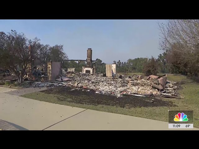 ⁣Midday update: Camarillo Heights homes destroyed by Mountain Fire