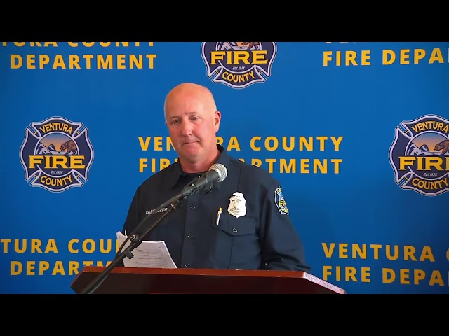 ⁣Watch Live: Officials provide an update on the Mountain Fire