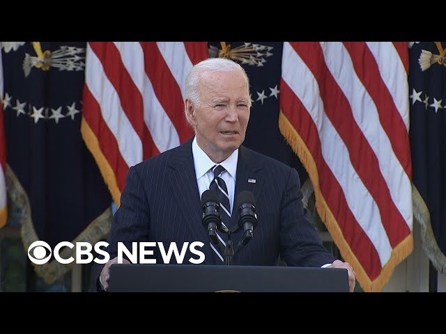 ⁣Biden's message after Harris loses to Trump, Federal Reserve interest rate cut, more | CBS News