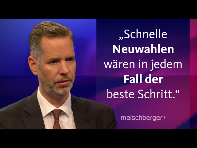 ⁣Christian Dürr (FDP) über das Ende der Ampel-Koalition | maischberger