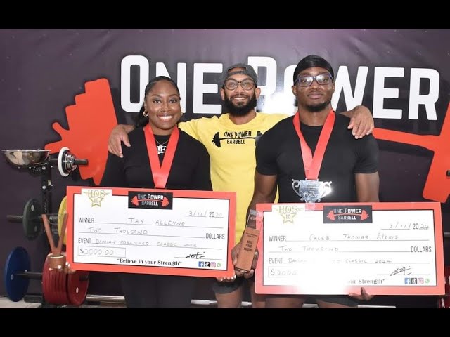 ⁣Caleb Thomas-Alexis, Jay Alleyne Conquer Damian Mohammed Classic Powerlifting Meet