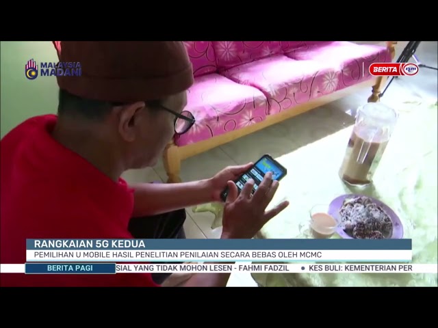 ⁣8 NOV -BPG- RANGKAIAN 5G KEDUA: PEMILIHAN U MOBILE HASIL PENELITIAN PENILAIAN SECARA BEBAS OLEH MCMC