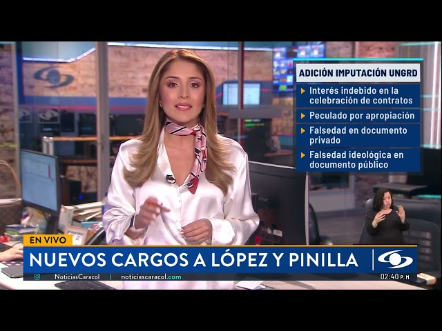 ⁣La Fiscalía imputó nuevos cargos a Olmedo López y Sneyder Pinilla por caso de la UNGRD