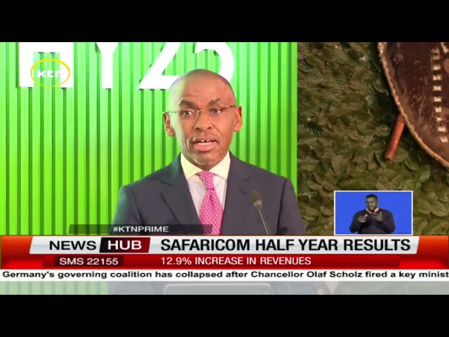 ⁣Safaricom releases half year results