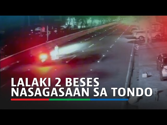 ⁣Lalaki 2 beses nasagasaan sa Tondo