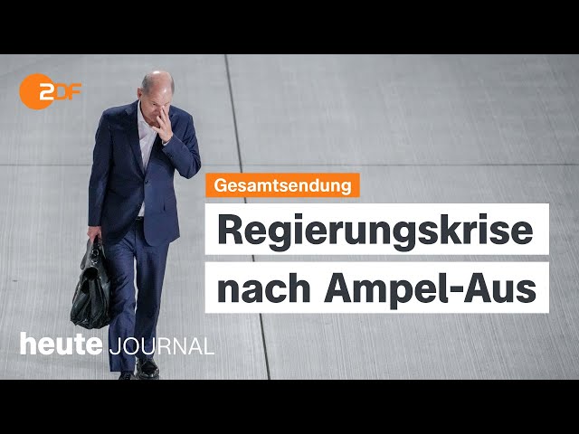 ⁣heute journal vom 07.11.2024: Bruch der Ampel-Koalition, EPG-Treffen in Budapest nach Trump-Sieg