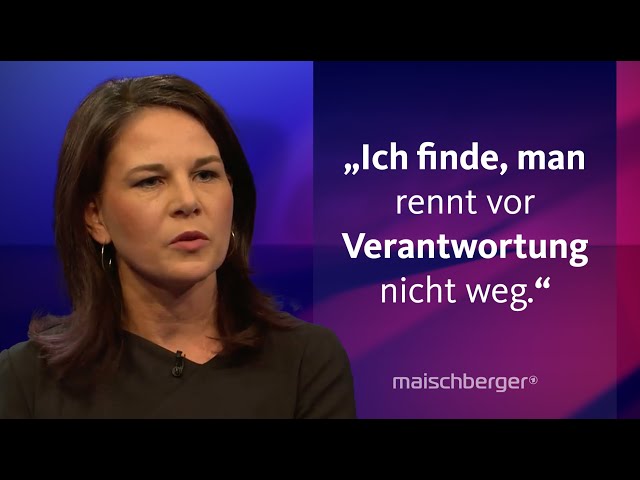 ⁣Bundesaußenministerin Annalena Baerbock zum Bruch der Ampel-Koalition | maischberger