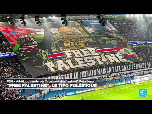 ⁣PSG : un immense tifo en soutien à la Palestine déployé par les supporters • FRANCE 24