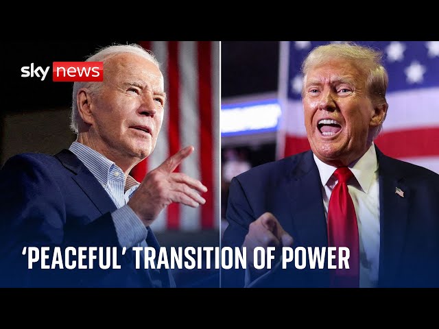 ⁣Joe Biden urges Americans to 'bring down the temperature' after Donald Trump's electi