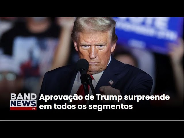 ⁣Trump aumenta votos entre negros, jovens e latinos | BandNewsTV