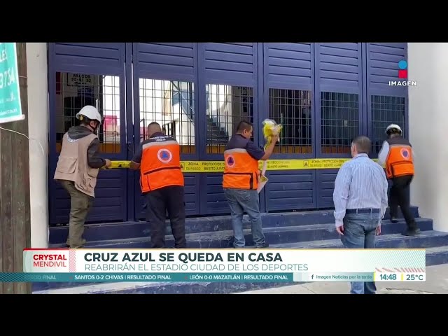 ⁣Los sellos en el Estadio Azul y la Plaza México ya fueron retirados | Noticias con Crystal Mendivil