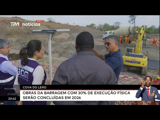 ⁣Cova do Leão - Obras da Barragem com  30% de execução fisica serão concluidas em 2026