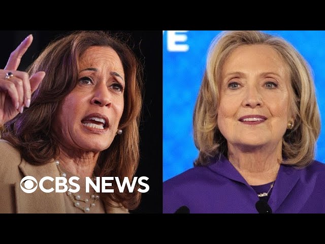 ⁣Comparing Kamala Harris' and Hillary Clinton's performances against Trump