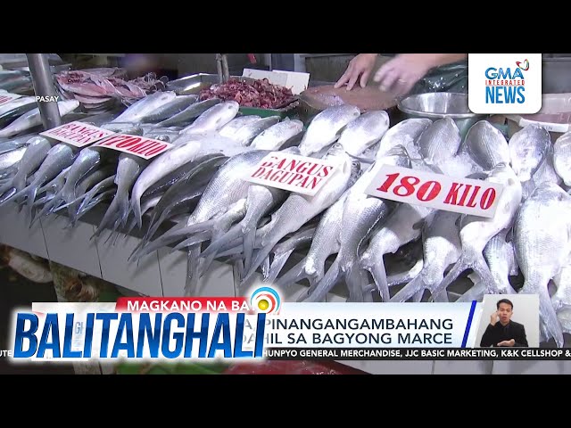 ⁣Presyo ng isda, pinangangambahang tumaas muli dahil sa Bagyong Marce | Balitanghali