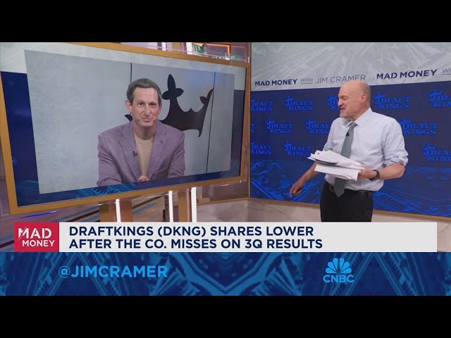 ⁣DraftKings CEO Jason Robins goes one-on-one with Jim Cramer