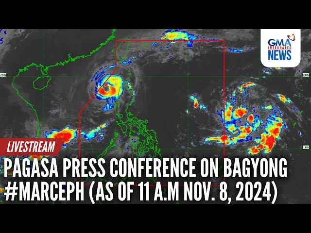 ⁣LIVE: PAGASA press conference on Bagyong #MarcePH as of 11:00... | GMA Integrated News