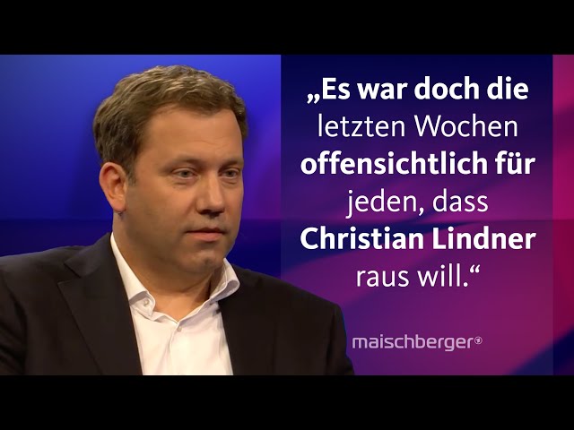 ⁣Nach Ampel-Bruch: SPD-Chef Lars Klingbeil über die Entscheidung des Kanzlers | maischberger