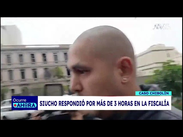 ⁣Iván Siucho respondió por más de 3 horas en la Fiscalía