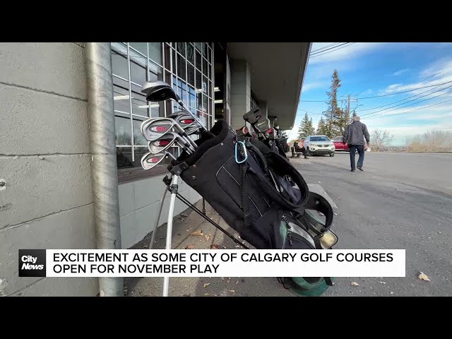 ⁣Excitement as some City of Calgary golf courses open for November play