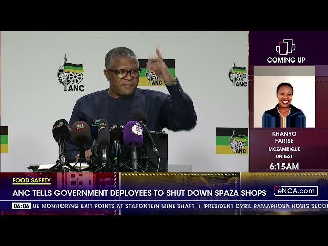 ⁣Food safety | ANC tells govt deployees to shut down spaza shops