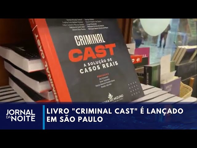 ⁣Livro "Criminal cast" é lançado em São Paulo | Jornal da Noite