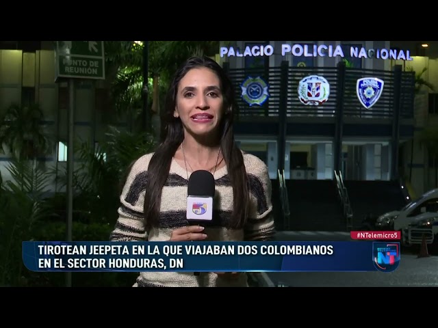 ⁣Tirotean jeepeta en la que viajaban dos colombianos en el sector Honduras, DN