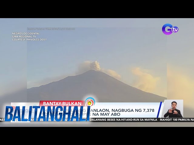 ⁣PHIVOLCS - Bulkang Kanlaon, nagbuga ng 7,378 tonelada ng asupre na may abo | Balitanghali