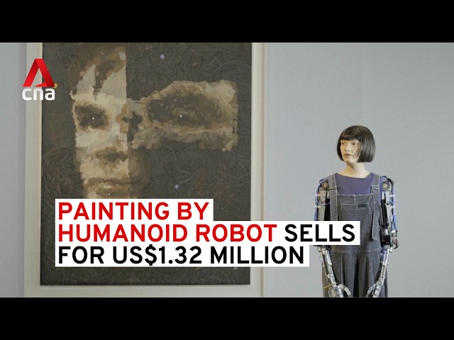 ⁣Painting by humanoid robot sells for US$1.32 million