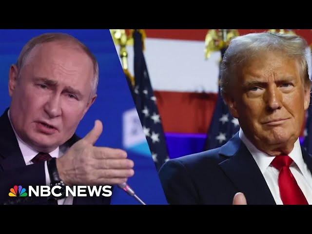 ⁣Putin congratulates Trump on election win, says he's willing to meet