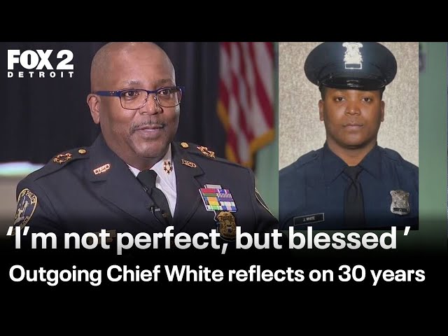 ⁣Outgoing Detroit Police Chief James White reflects on his 30 years of service