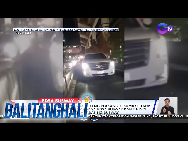 ⁣Driver ng SUV na may pekeng plakang 7, sumakit daw ang tiyan kaya pumasok sa EDSA... | Balitanghali