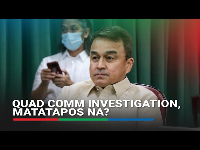 ⁣Pagdinig ng House QuadComm, posibleng matatapos na | ABS CBN News