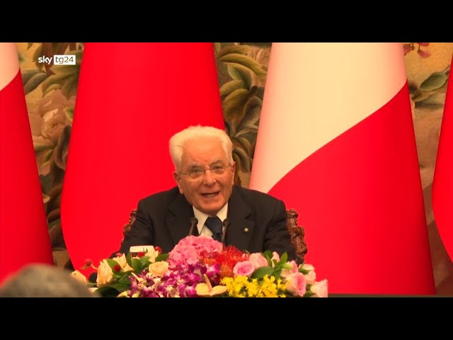 ⁣Mattarella e la visita in Cina: il discorso insieme a Xi