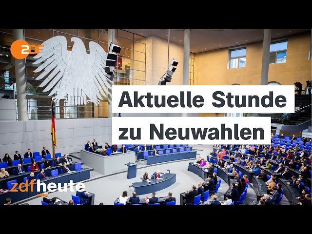 ⁣LIVE: Bundestag debattiert über Weg zu Neuwahlen