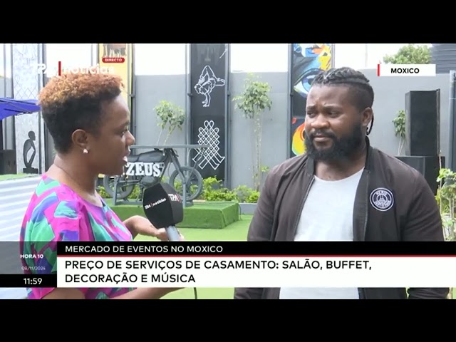 ⁣Mercado de eventos no Moxico - Preço de serviços de casamento - Salão, Buffet, Decoração e DJ