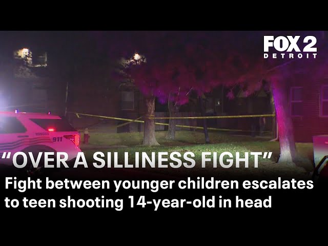 ⁣Teen shoots 14-year-old in head during fight between younger children in Detroit