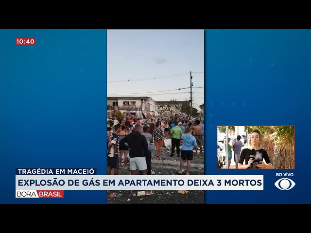 ⁣Defesa Civil analisa se explosão em Maceió afetou estrutura de prédio